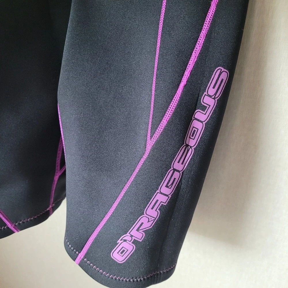 O'Rageous Youth Girls Large Wetsuit Shorty Spring Suit‎ - Black/Purple - Size L